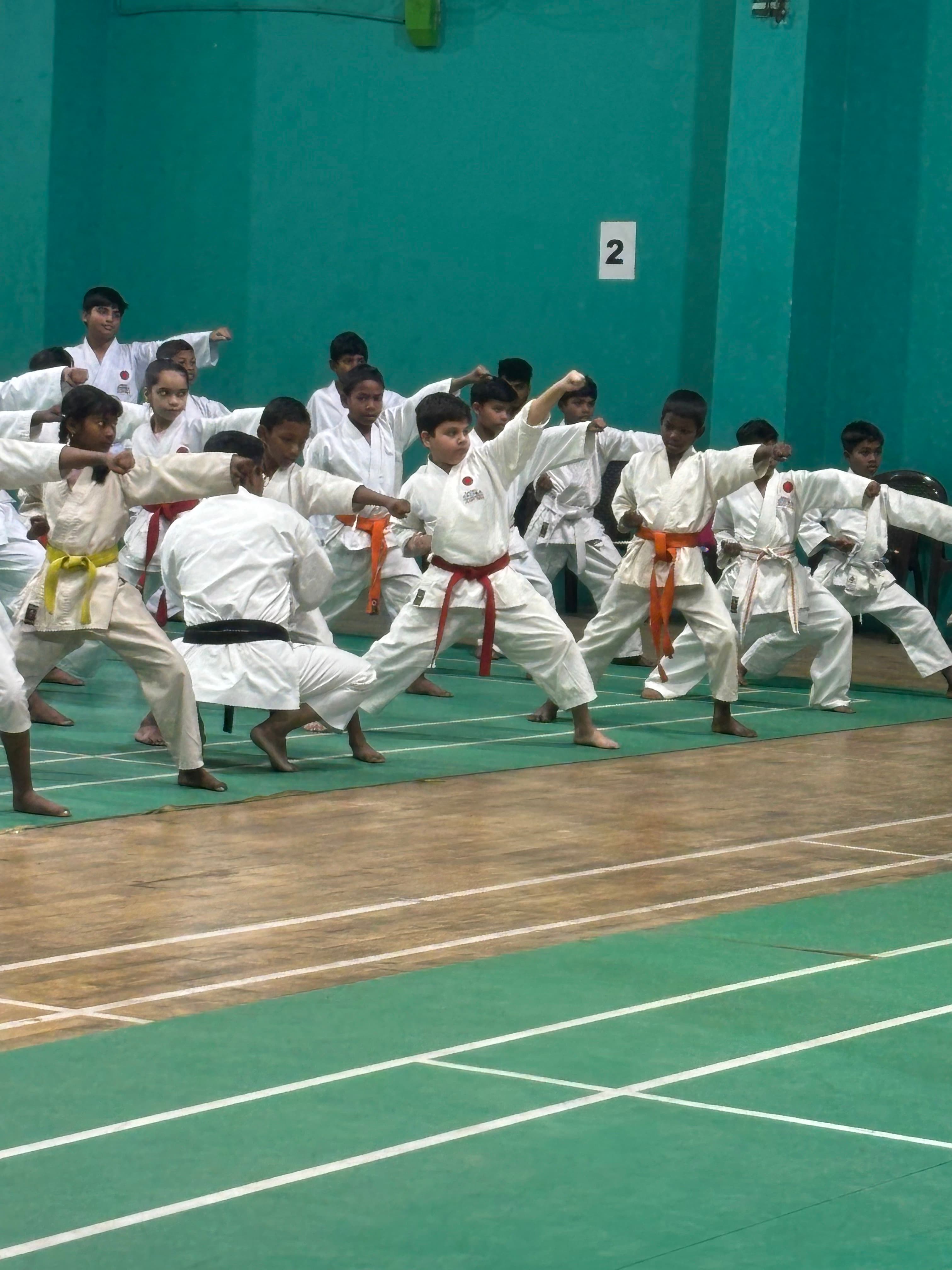 JKA Karate Club training session